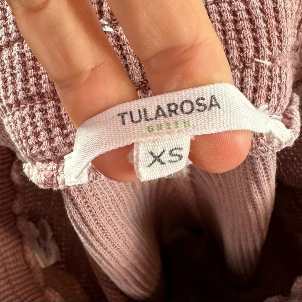 Tularosa Green The Vista Henley‎ Top & Legging in Rose Pink Size Extra Small